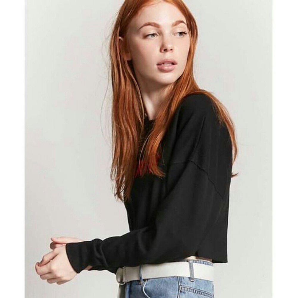 🌹Los Angeles Graphic Cropped Forever 21 Sweater🌹 - Picture 2 of 5